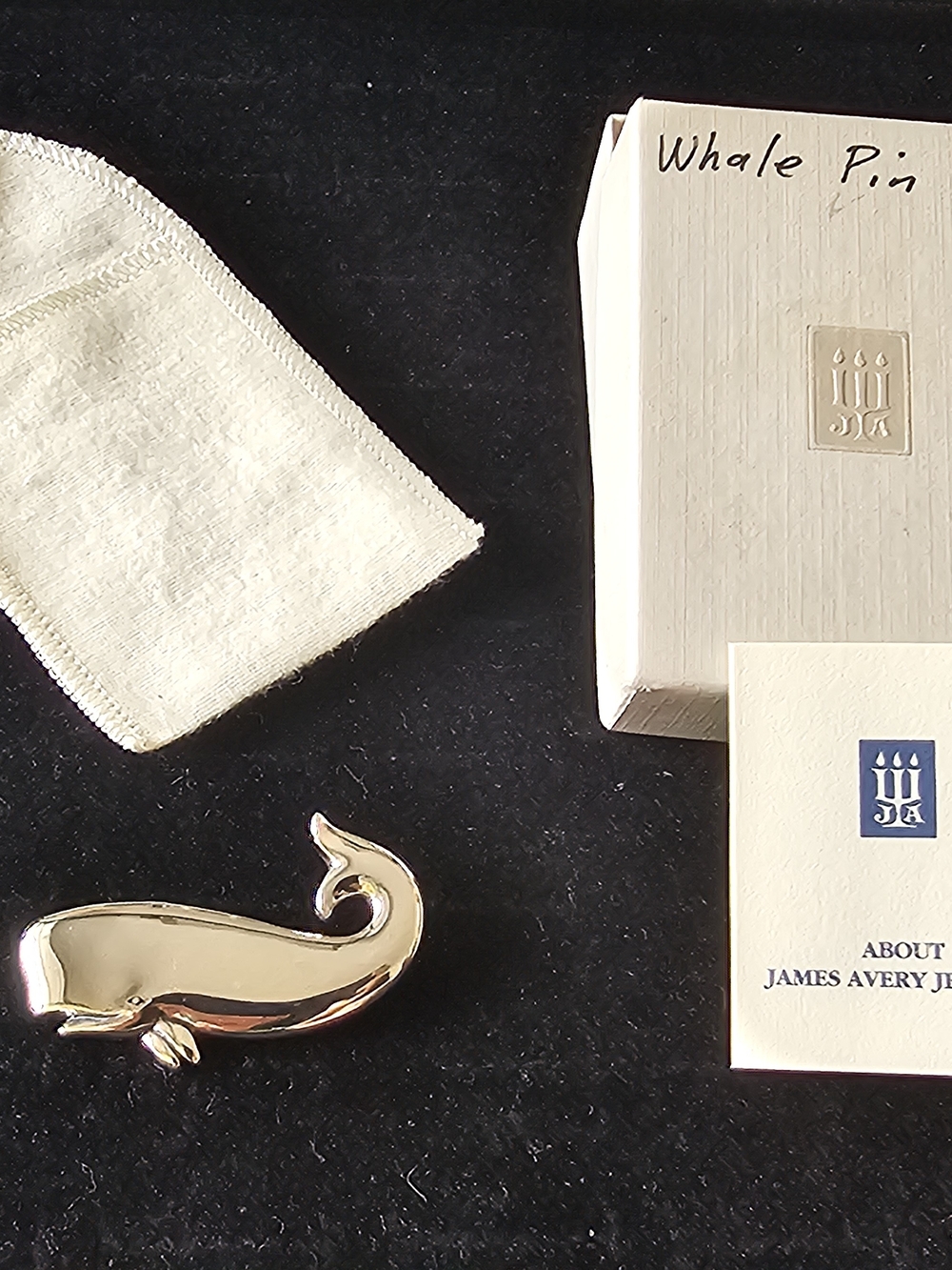 RETIRED/RARE - James Avery Sterling Silver Whale Brooch/Pin